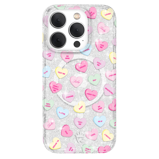 Sweet Hearts Glitter iPhone Case – Stylish Slim Phone Cover