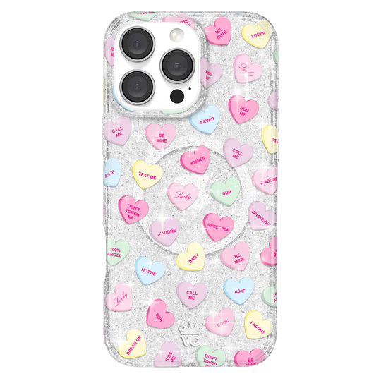 Sweet Hearts Glitter iPhone Case – Stylish Slim Phone Cover