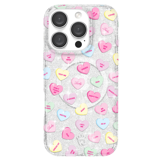 Sweet Hearts Glitter iPhone Case – Stylish Slim Phone Cover
