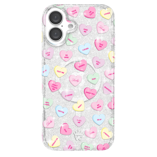 Sweet Hearts Glitter iPhone Case – Stylish Slim Phone Cover