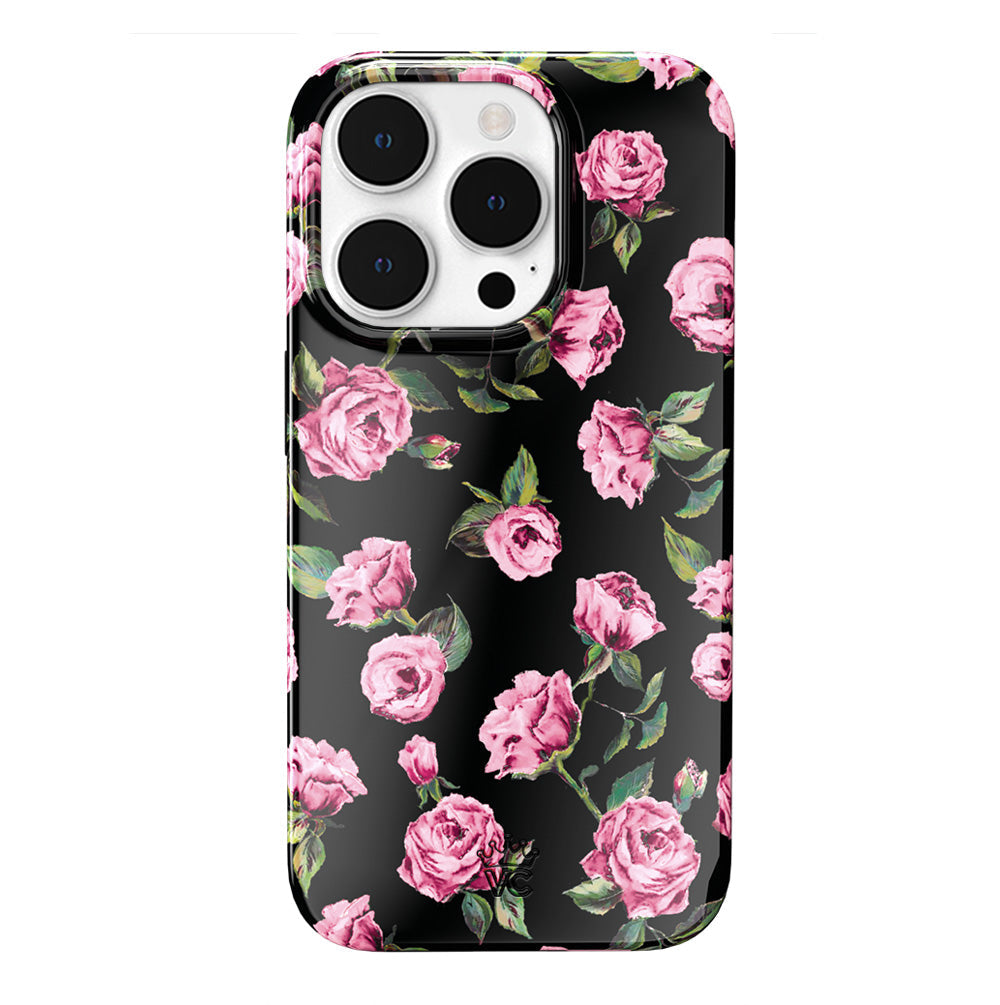 Pink Rose Floral iPhone Case – Stylish Slim Phone Cover