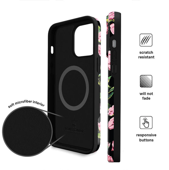 Pink Rose Floral iPhone Case – Stylish Slim Phone Cover