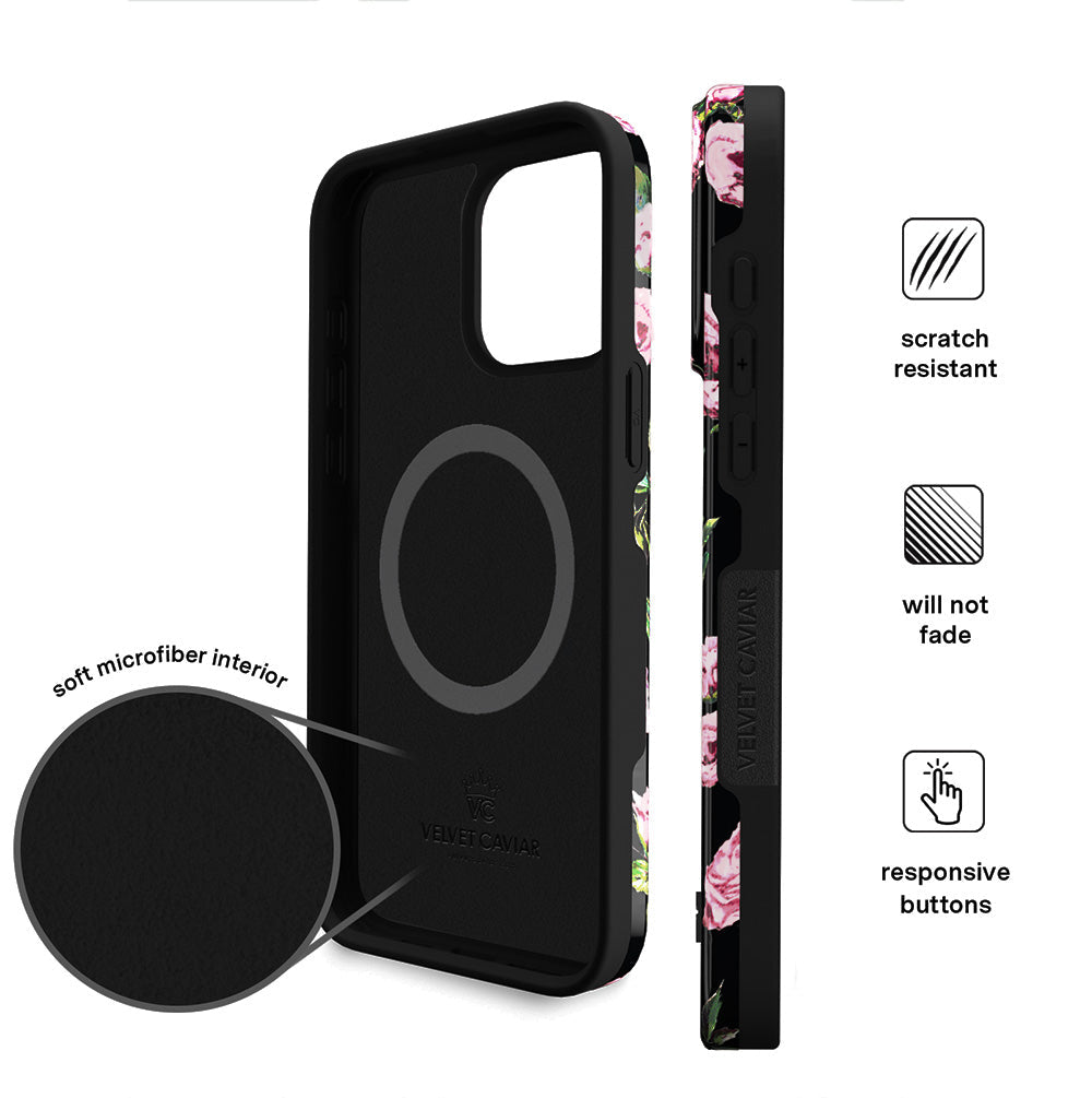 Pink Rose Floral iPhone Case – Stylish Slim Phone Cover