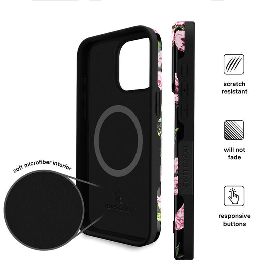 Pink Rose Floral iPhone Case – Stylish Slim Phone Cover