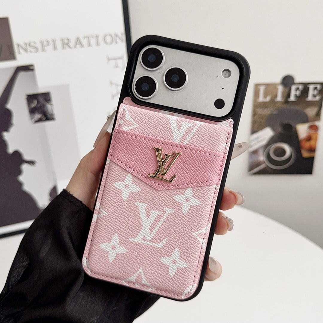 Lux Card Holder iPhone Case – Timeless Luxury Design for iPhone 17 Pro / 16 / 15 / 14