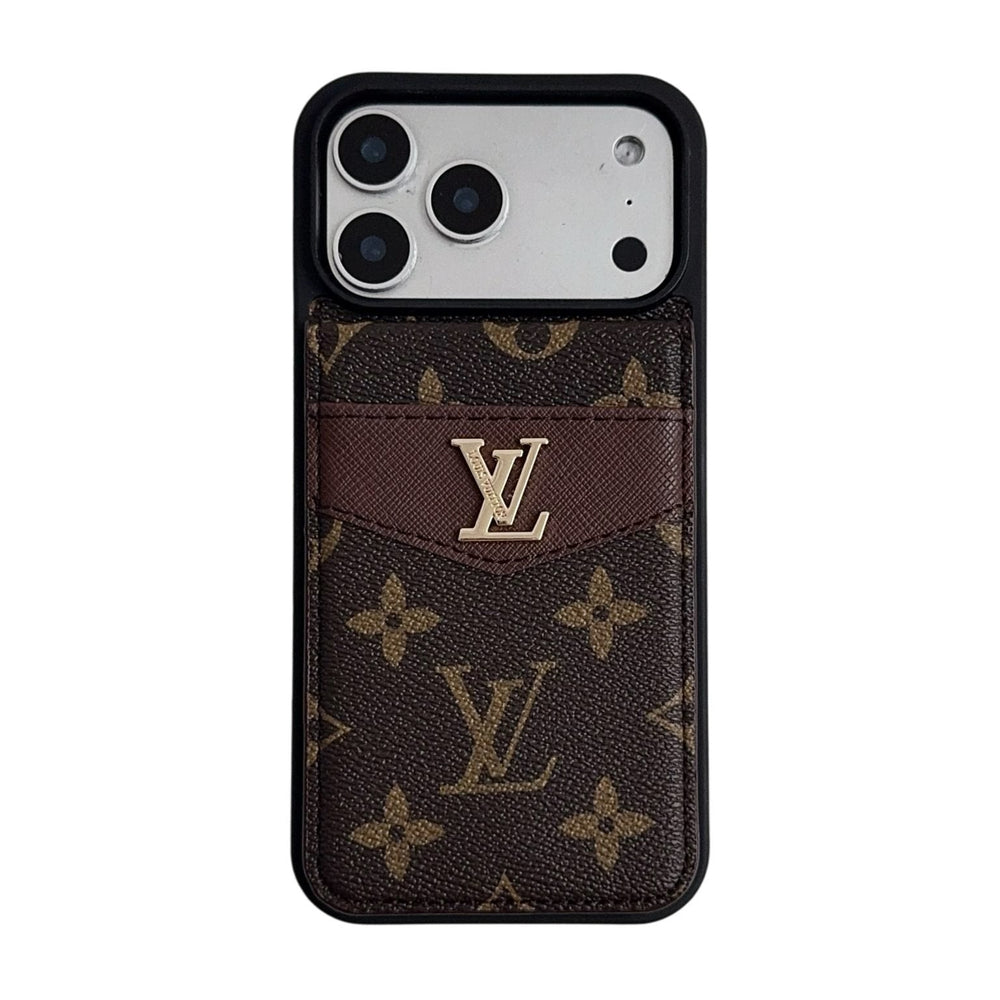 Lux Card Holder iPhone Case – Timeless Luxury Design for iPhone 17 Pro / 16 / 15 / 14