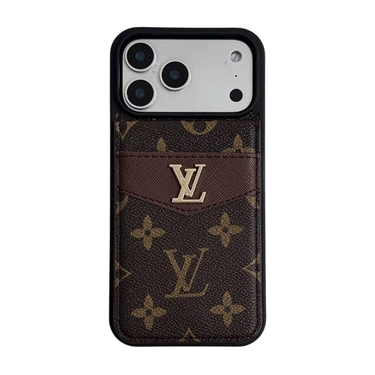 Lux Card Holder iPhone Case – Timeless Luxury Design for iPhone 17 Pro / 16 / 15 / 14