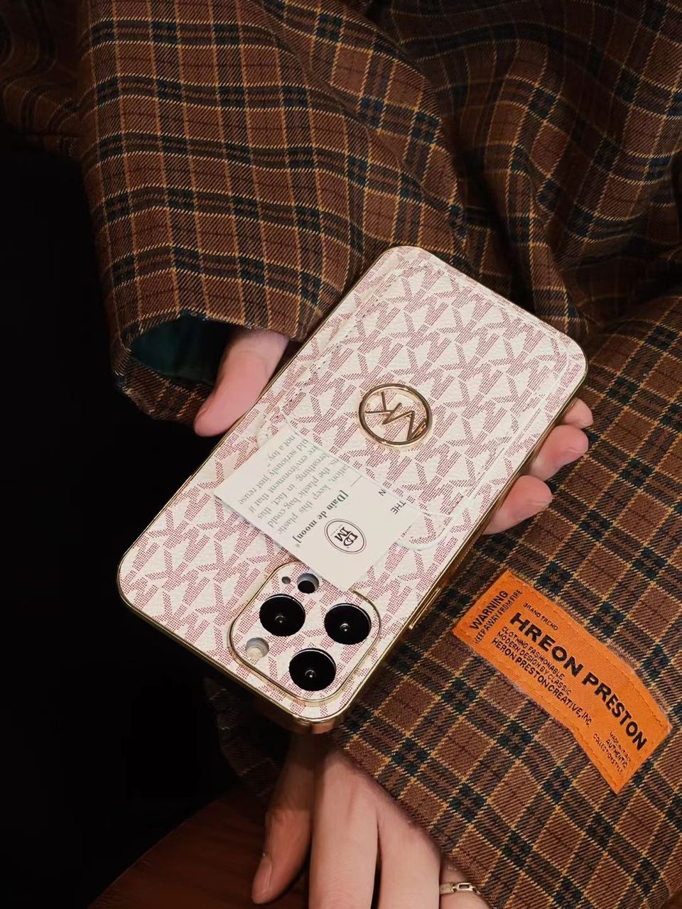 Stylish Monogram Phone Cases with Card Holder