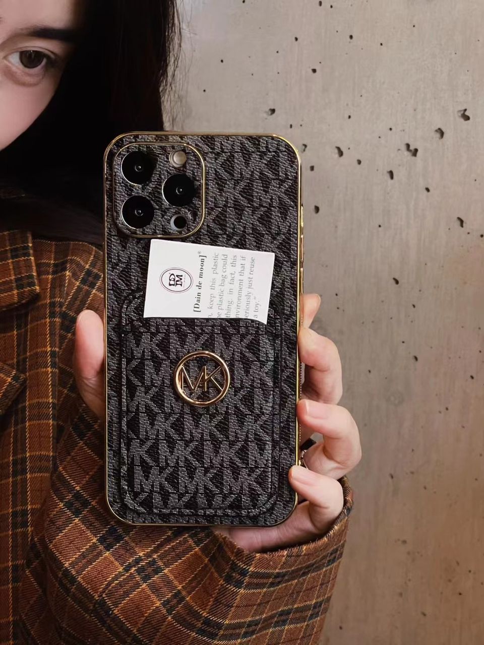 Stylish Monogram Phone Cases with Card Holder