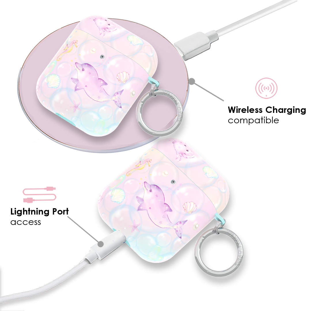 Aqua Angels AirPods Case – Cute Protective Cover