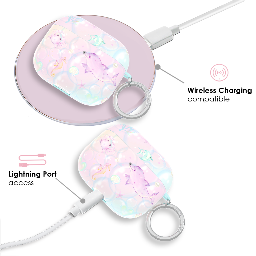Aqua Angels AirPods Case – Cute Protective Cover