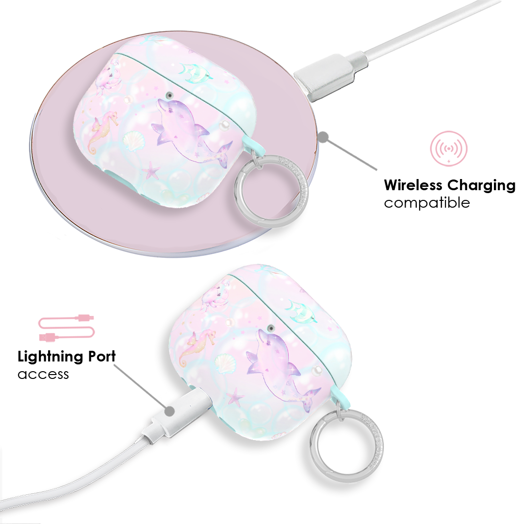 Aqua Angels AirPods Case – Cute Protective Cover