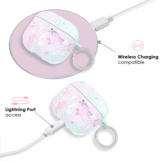 Aqua Angels AirPods Case – Cute Protective Cover
