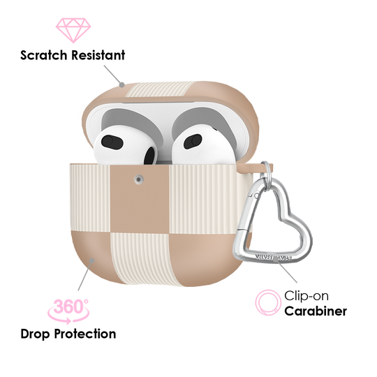 Nude Vibe Checker AirPods Case – Cute Protective Cover
