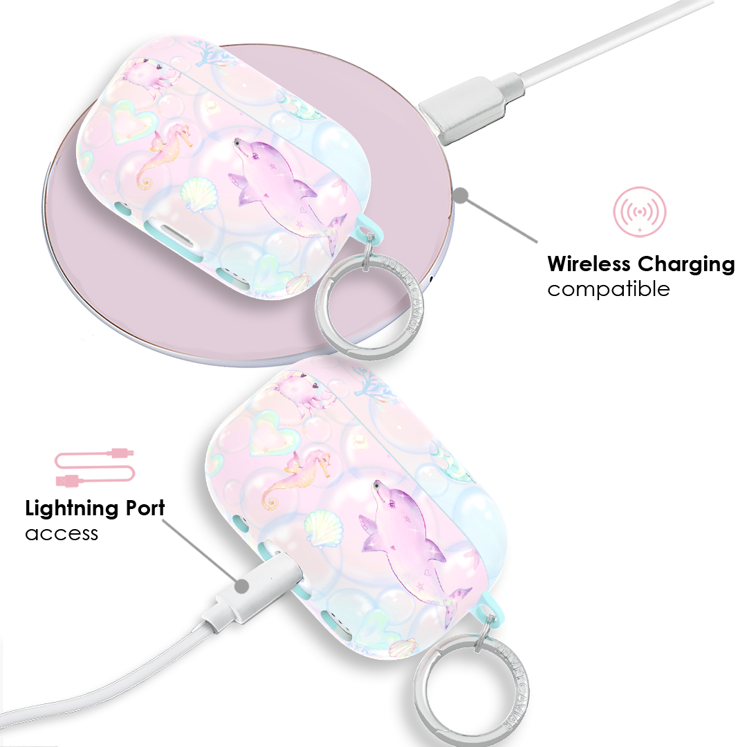 Aqua Angels AirPods Case – Cute Protective Cover