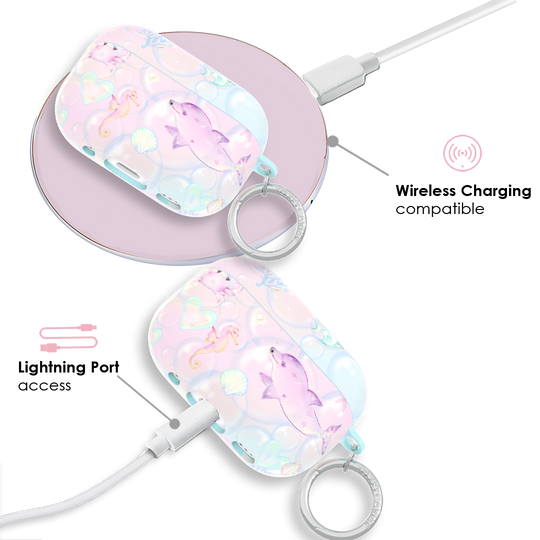 Aqua Angels AirPods Case – Cute Protective Cover