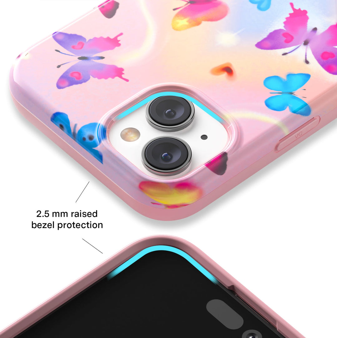 Aura Butterfly iPhone Case – Trendy Protective Phone Cover