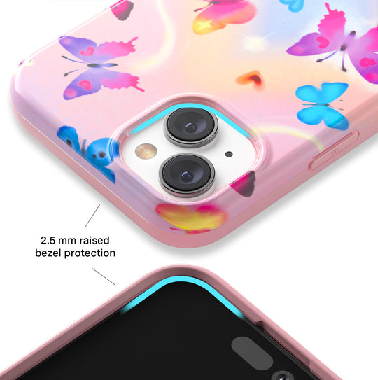Aura Butterfly iPhone Case – Trendy Protective Phone Cover