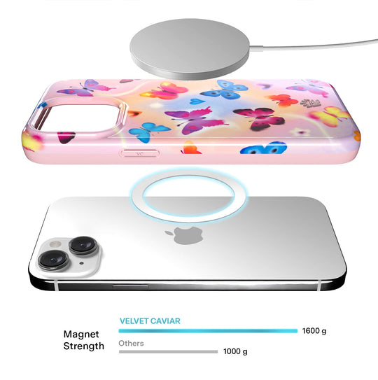 Aura Butterfly iPhone Case – Trendy Protective Phone Cover