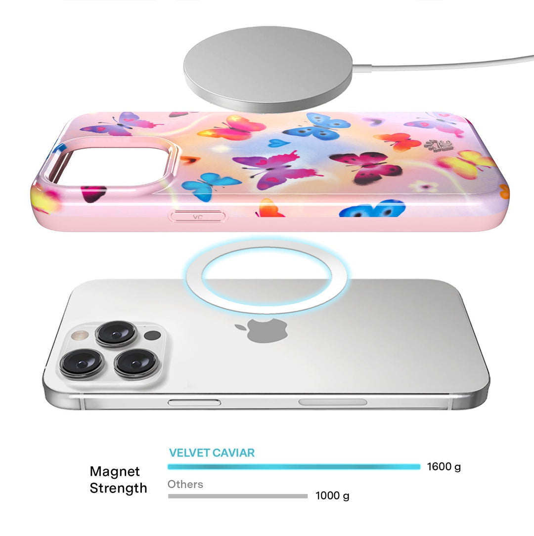 Aura Butterfly iPhone Case – Trendy Protective Phone Cover