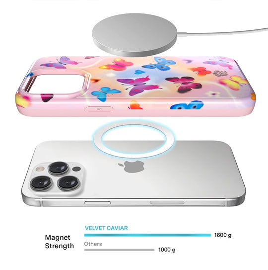 Aura Butterfly iPhone Case – Trendy Protective Phone Cover