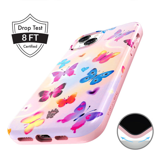Aura Butterfly iPhone Case – Trendy Protective Phone Cover