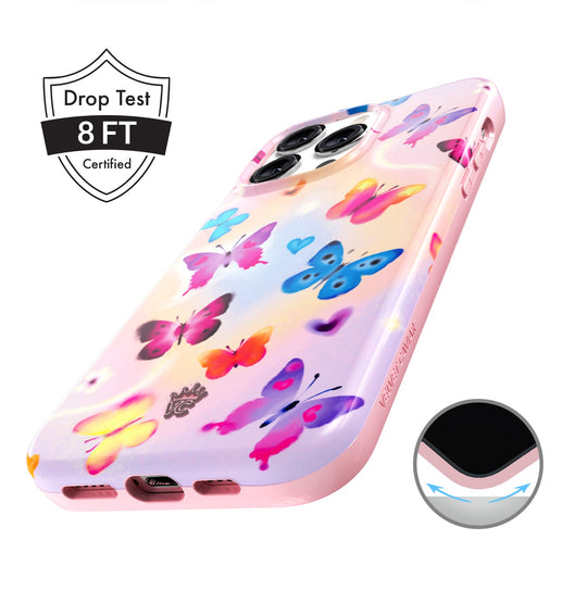 Aura Butterfly iPhone Case – Trendy Protective Phone Cover