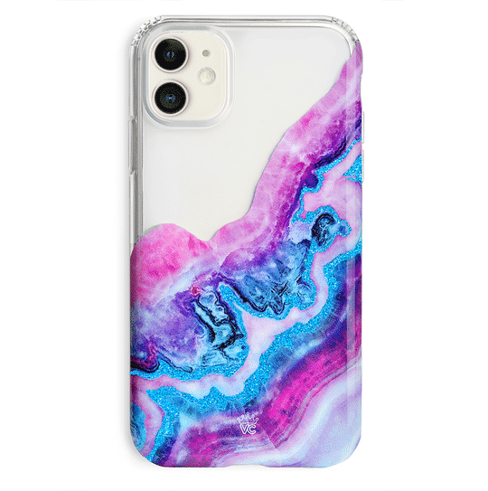Geode Glitter Clear iPhone Case – Stylish Slim Phone Cover