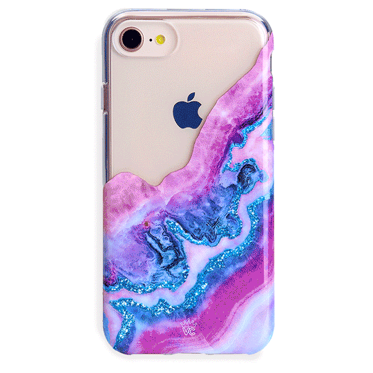 Geode Glitter Clear iPhone Case – Stylish Slim Phone Cover