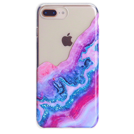 Geode Glitter Clear iPhone Case – Stylish Slim Phone Cover