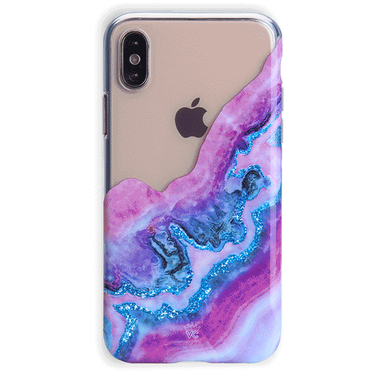 Geode Glitter Clear iPhone Case – Stylish Slim Phone Cover