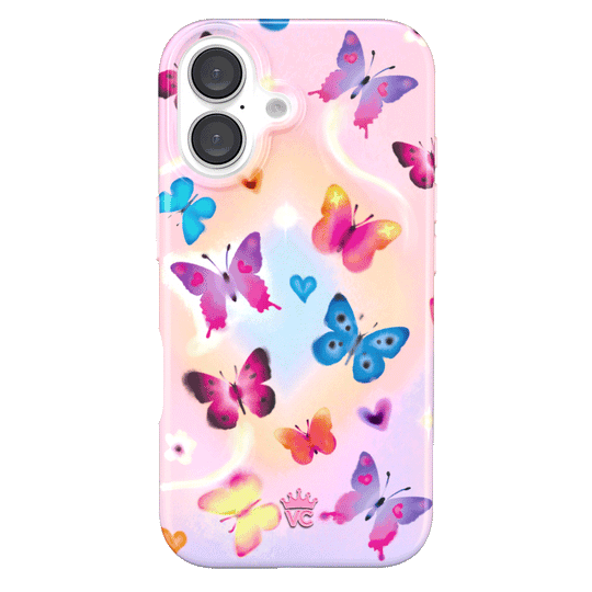 Aura Butterfly iPhone Case – Trendy Protective Phone Cover