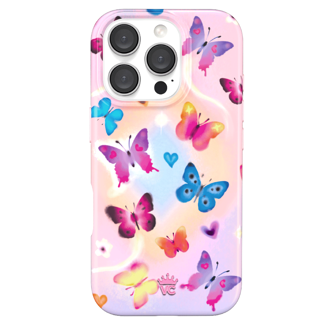 Aura Butterfly iPhone Case – Trendy Protective Phone Cover