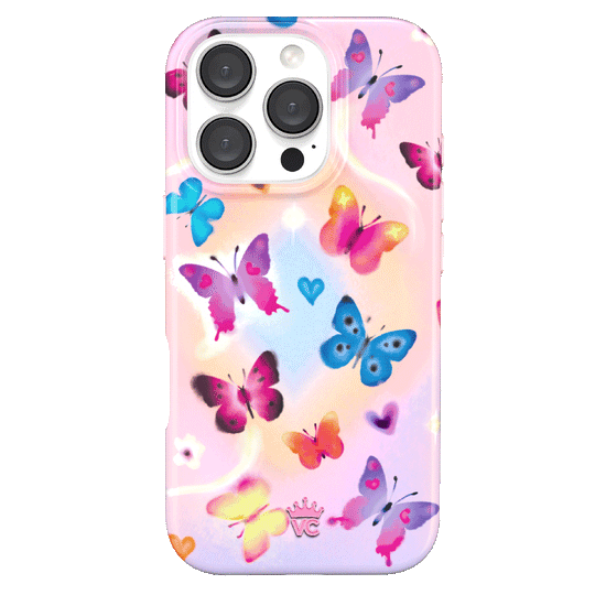 Aura Butterfly iPhone Case – Trendy Protective Phone Cover