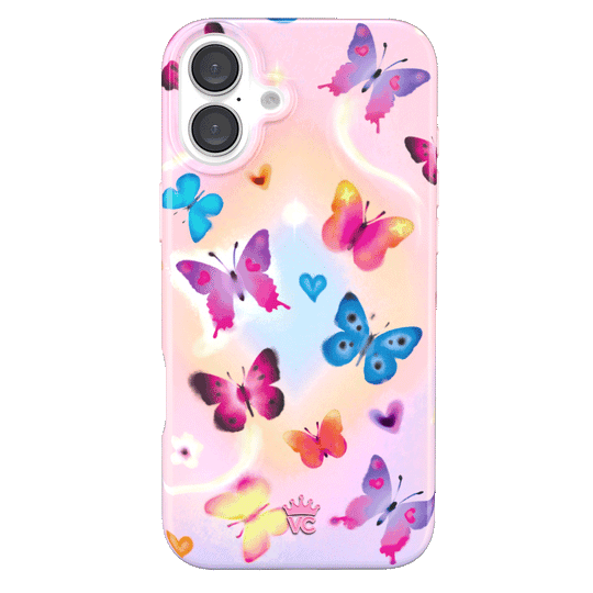 Aura Butterfly iPhone Case – Trendy Protective Phone Cover
