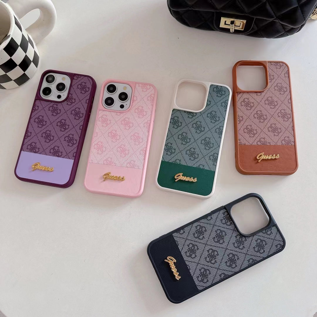 Stylish Lux Monogram Phone Cases in Assorted Colors