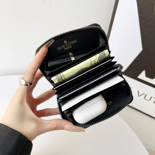 Mini Handbag Zip Wallet Card Holder Leather Coin Purse