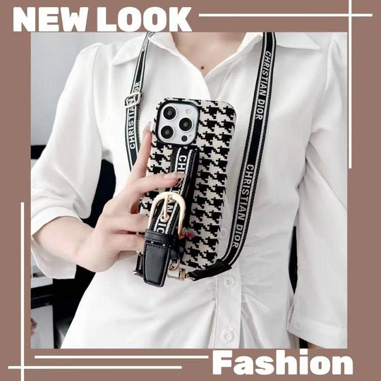 Lady Phone Case With Lanyard For iPhone