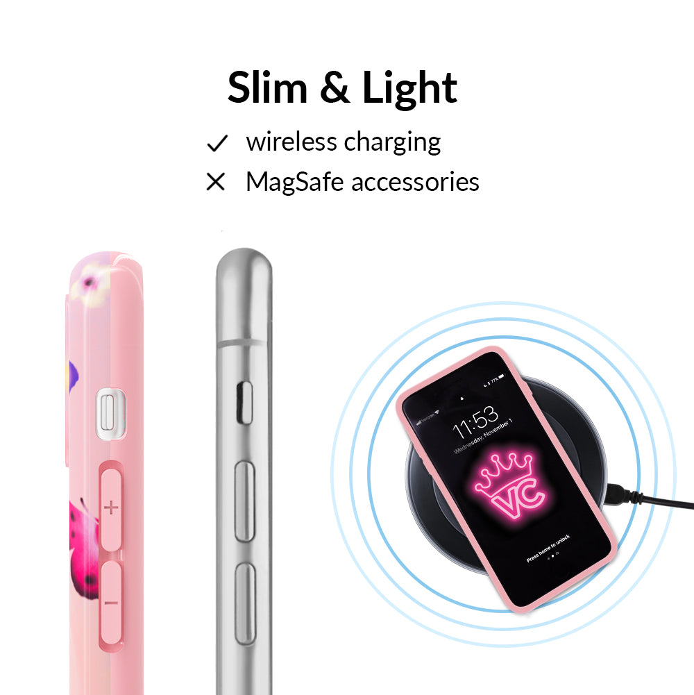 Aura Butterfly iPhone Case – Trendy Protective Phone Cover