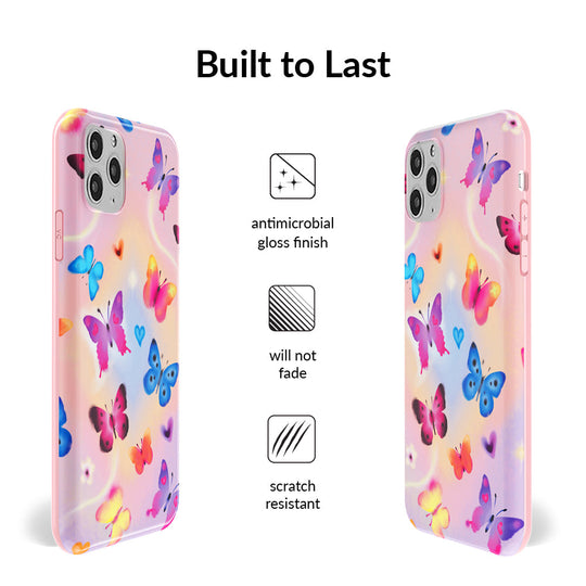 Aura Butterfly iPhone Case – Trendy Protective Phone Cover