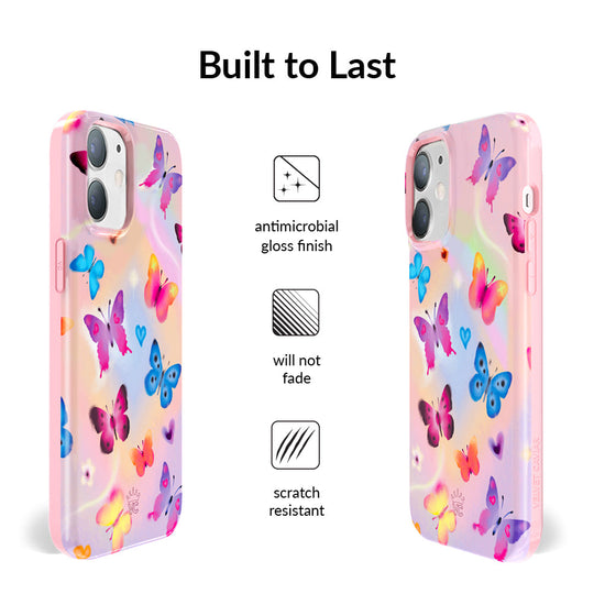 Aura Butterfly iPhone Case – Trendy Protective Phone Cover