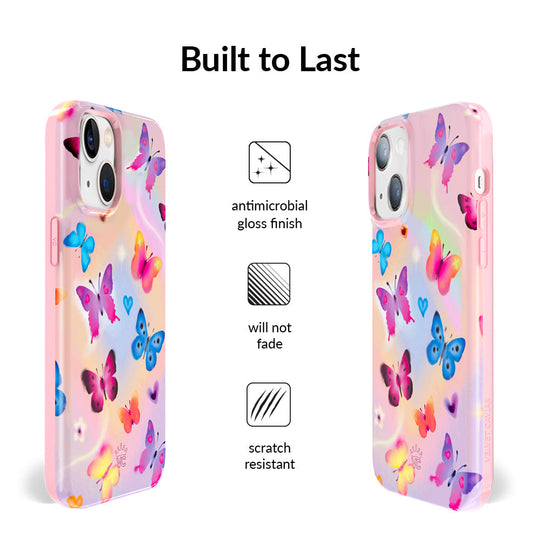 Aura Butterfly iPhone Case – Trendy Protective Phone Cover
