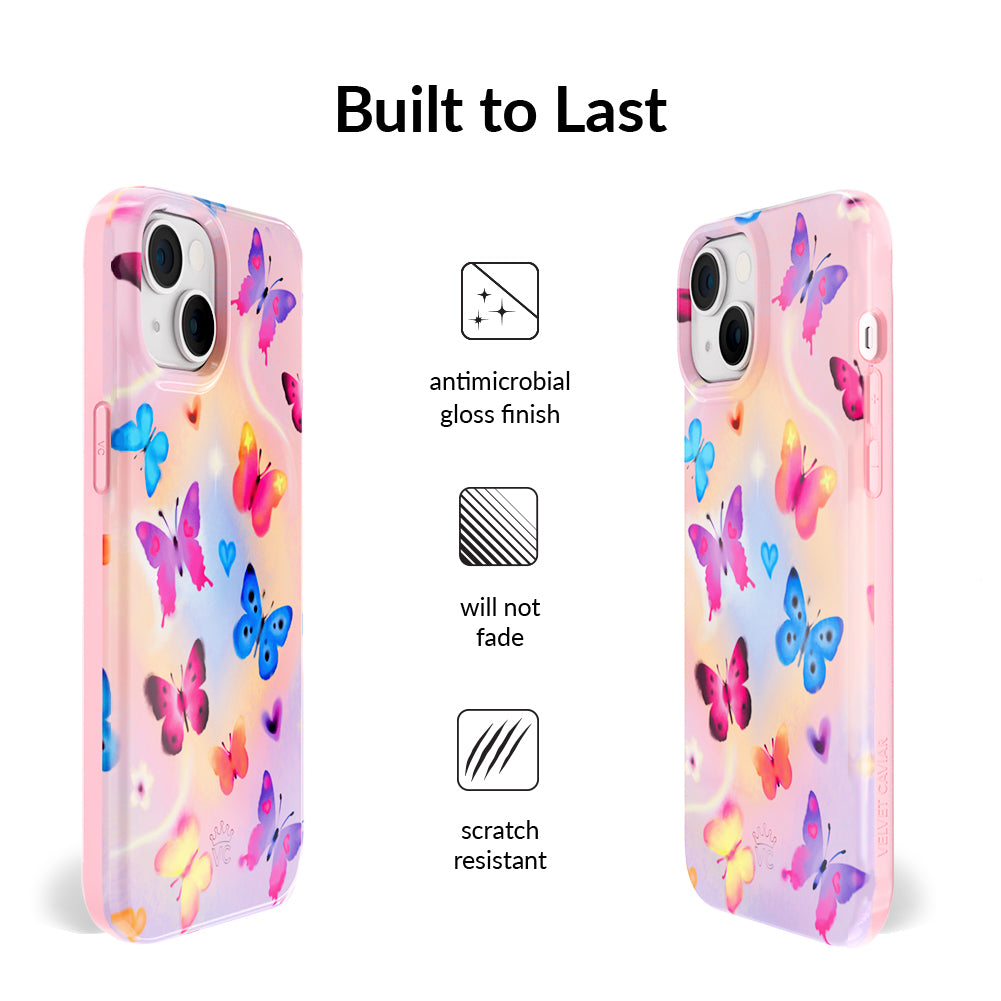 Aura Butterfly iPhone Case – Trendy Protective Phone Cover