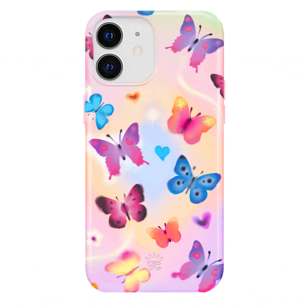Aura Butterfly iPhone Case – Trendy Protective Phone Cover