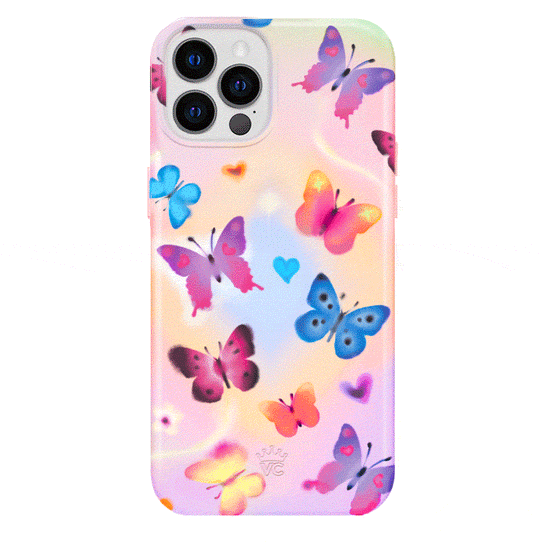 Aura Butterfly iPhone Case – Trendy Protective Phone Cover