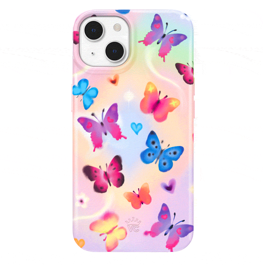 Aura Butterfly iPhone Case – Trendy Protective Phone Cover
