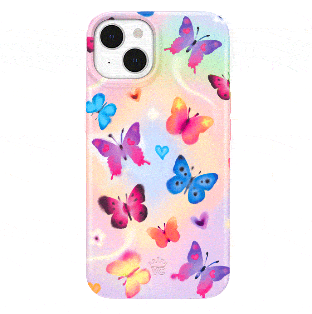 Aura Butterfly iPhone Case – Trendy Protective Phone Cover