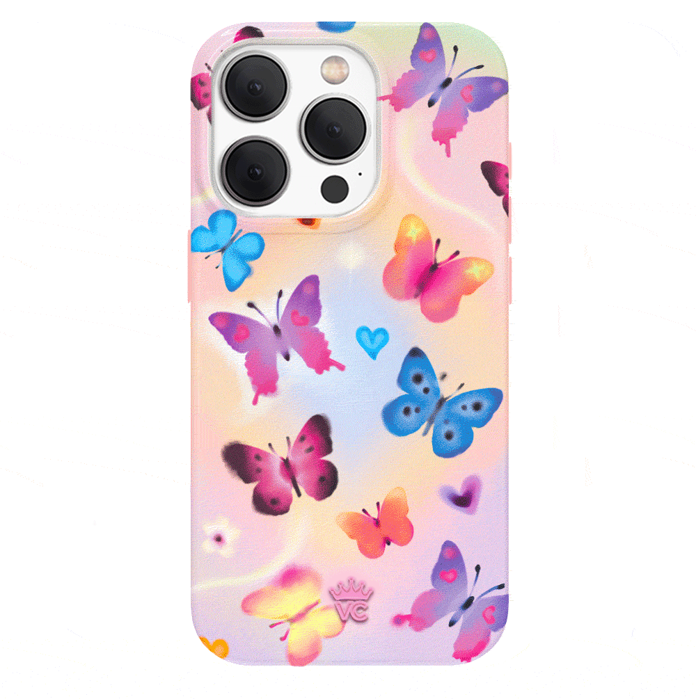 Aura Butterfly iPhone Case – Trendy Protective Phone Cover