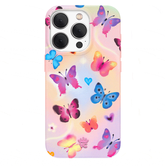 Aura Butterfly iPhone Case – Trendy Protective Phone Cover