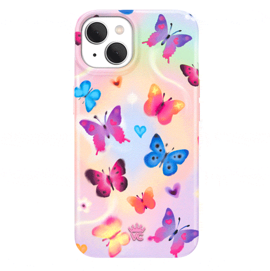 Aura Butterfly iPhone Case – Trendy Protective Phone Cover